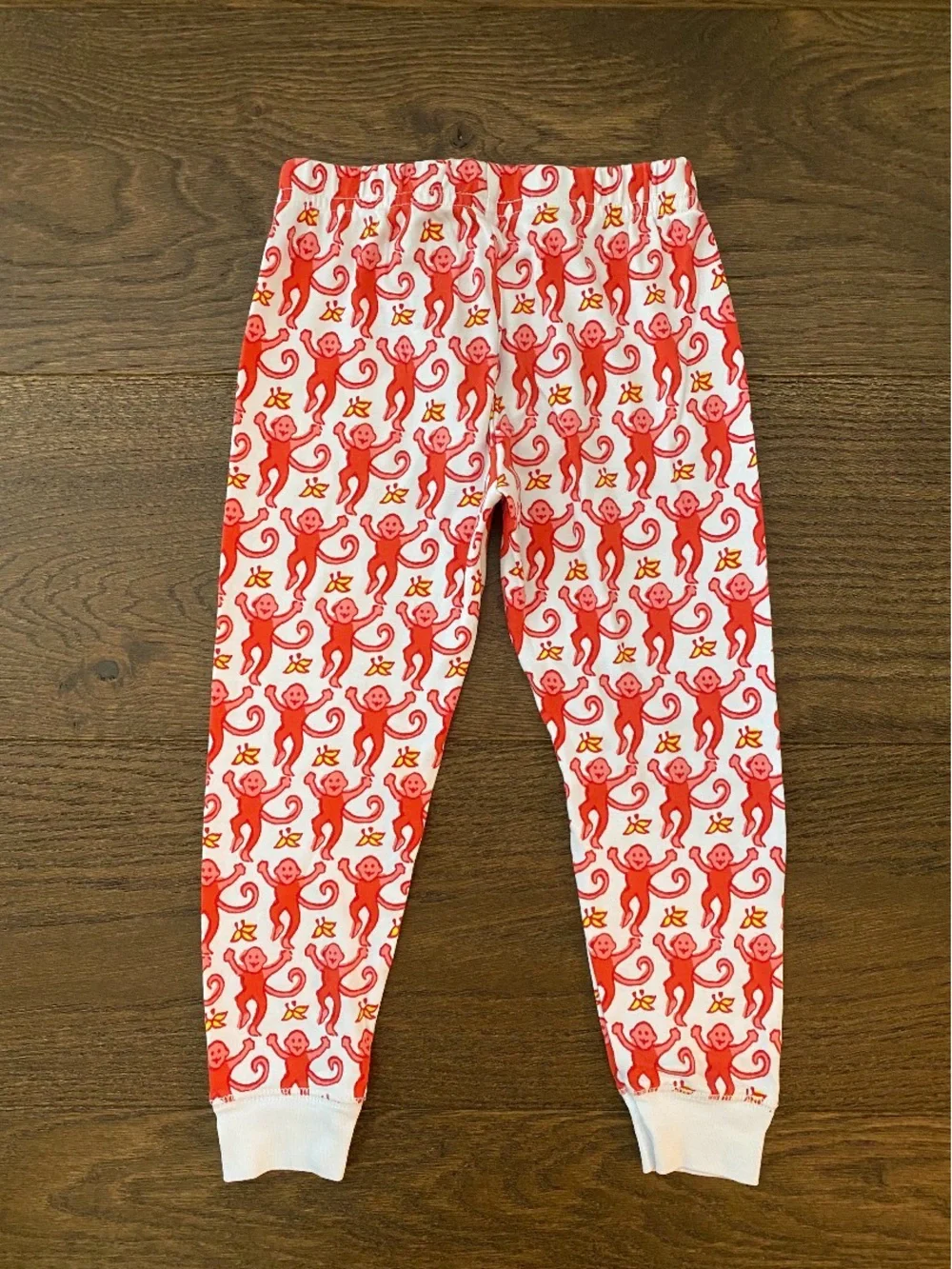 Roller Rabbit Red Monkey Print Kids pj pants